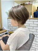 30代/40代/50代・絶壁解消・小顔前下がりショートボブ【中村】