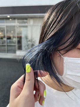 アース コアフュールボーテ 東松山店(EARTH coiffure beaute) デザインインナーブリーチハイライトバレイヤージュ