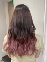 アジールヘア 所沢プロペ通り店(agir hair)&nbsp;ピンクグラデーション