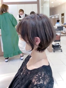 アッシュ 大泉学園店(Ash) 【脱白髪染め】赤み消しグレージュ×ショートボブ