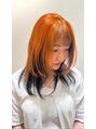 サラ ビューティ サイト 春日(SARA Beauty sight) orange×black  2トーンcolor