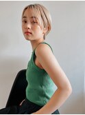Aimee 町田　小顔ショート×ブロンド
