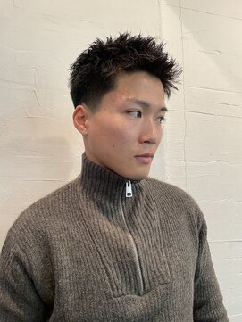 ビーバイエイトジェンツ(Bee by EIGHT GENTS) カルマパーマ/ベリーショート/ダークアッシュ/ニュアンスパーマ