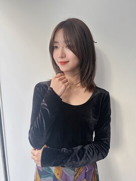 アリスバイアフロート 自由が丘(ALICe by AFLOAT) 大人韓国顔まわりレイヤーセミロング