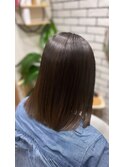 潤艶ミディボブ（艶髪縮毛矯正/髪質改善/TOKIOトリートメント)