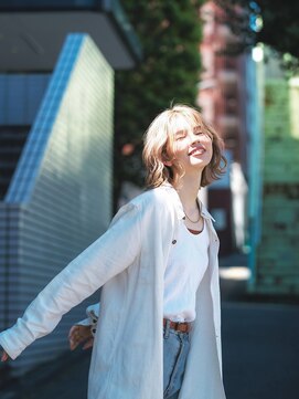 らふる 外ハネ ニュアンスウェーブボブ