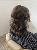 ハーフアップ
