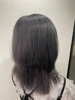 アジールヘア 所沢プロペ通り店(agir hair)&nbsp;シルバーグレージュケアブリーチ小顔カットワンレンウルフ所沢