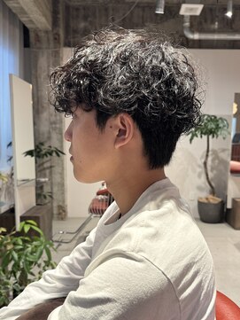 トッド(tod) シャドウパーマ フェザーパーマ メンズパーマ 曲がる縮毛矯正