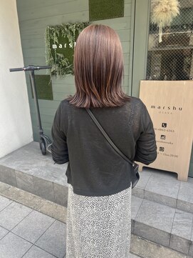 マーシュ(marshu) グレージュ×レイヤーボブ