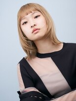 ガリカ 蔵前(Gallica)&nbsp;顔まわりレイヤーカット小顔外ハネボブミルクティベージュカラー