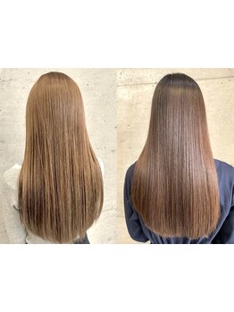 【髪質改善/縮毛矯正】「髪がまとまらない…」天気にも左右されない“憧れのうる艶ストレートヘア”へ！