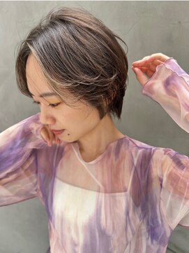 トリッカ 銀座(tricca) ボブ/ショートボブ/艶髪/ベージュカラー/毛流れショート