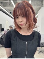 リノート バイ エゴル 太田川(Linoet by ENGOL)&nbsp;ピンクベージュ/インナーカラー/ハイトーンカラー