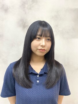 地毛風カラー/髪質改善ストレート/長野駅前L'FLAME