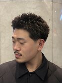 テーパーフェード×スパイキーショート