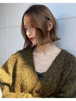 ヘアサロン リボーン(Hair salon Reborn)&nbsp;王子駅切りっぱなし顎ラインボブ