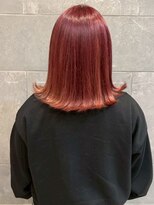 ディスコネクト(DISCO-N-NECT)&nbsp;艶髪 外ハネボブ ダブルカラー チェリーブラウン 髪質改善