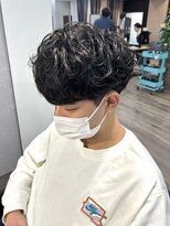 吉 船橋(kici)&nbsp;刈り上げセンターパート/波巻きツイストスパイラル