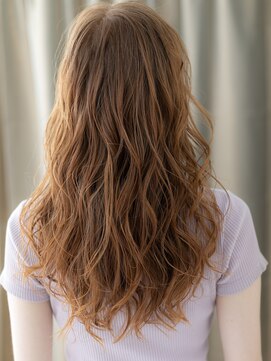 カバーヘア ブリス 川口(COVER HAIR bliss) 大人ガーリーコーラルベージュコテ巻き風パーマX川口20代30代