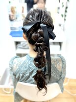 ジェキータ 京都駅前店(GEKITA)&nbsp;ハイポニー編みおろし【京都/ヘアセット/着付け/ヘアメイク】