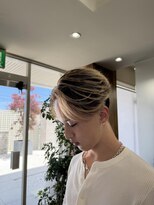 ヘアメイク アリープ(HAIR MAKE ALEAP)&nbsp;岡山/バレイヤージュ/海外風/センター分け
