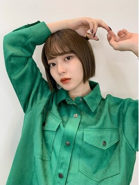 トイロ 中目黒(Toiro) ミニボブワンレンボブ切りっぱなしボブシースルーバング