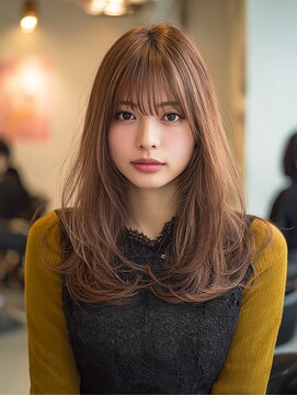 ダル 渋谷/表参道(DAL.) レイヤーカット/ハッシュカット/ブラウン/前髪カット