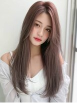 ロッソ 大橋店(Rosso)&nbsp;くすみブラウンのストレートロング【大橋】