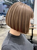ディーカヘアーセンダイ(Di KA HAIR sendai)&nbsp;インナーカラー・フレンチボブ・モード・ベージュ