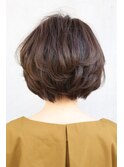 大人可愛いショートボブでふんわり