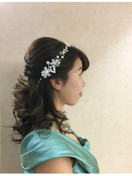 サロン ド ハル salon de HARU 大人可愛いハーフアップ