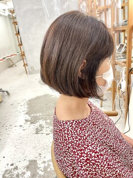 エンドリンク(endlink) 大人ボブ×オレンジブラウン