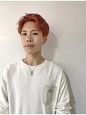 ブリーチ ダブルカラー スパイキーショート オレンジ