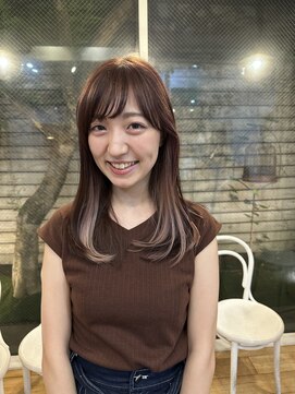 ガーランド (Garland) ラベンダーピンクカラー/インナーカラー/ミディアムレイヤー