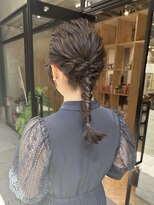 ガーデンヨコハマエスト(GARDEN YOKOHAMA est)&nbsp;編みおろし　お呼ばれヘア　ヘアセット