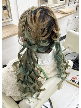 プティクローシェ バイ クオーレ(petite cloche by CUORE) 【量産型】立体リボンあみかちゅついんてーる