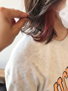 レシェル 松阪(RECIEL) イヤリングカラー×ピンク