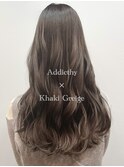 透明感カラー アディクシーカラー×透明感カーキグレージュ