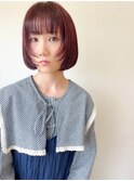 ボブとカシスカラー