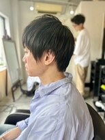 メンズカット バイ ソイクフ(メンズカット by SOY-KUFU)&nbsp;MEN'SHAIRアッシュブラックベリーショートダークアッシュ