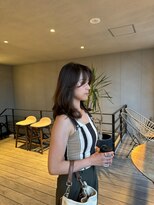 リバレッジ 広尾(Leverage)&nbsp;大人外国人風ミディアムレイヤー：Maho Toda