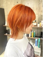 タノ(tano) 伊藤指名人気スタイル★ショートウルフ×オレンジ