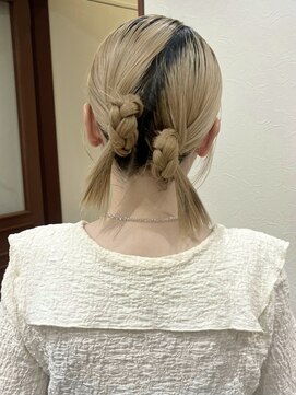 プフ 伏見(puf) - [ ] [puf 伏見/丸の内/栄/名古屋]三つ編みアレンジ★kasumi