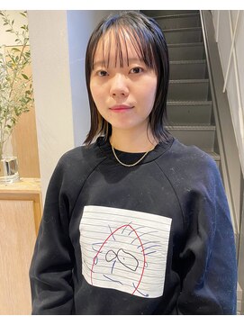 フェンヘアーアイス 中目黒(Fen.hair ici) 大人可愛いストレートボブ艶髪切りっぱなしボブ