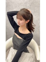 ヴェイナゴヤ(VEYY. nagoya) 前髪/パッツン/オリーブグレージュ/ブリーチなし/韓国/レイヤー