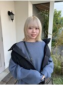 顔まわりレイヤーボブ
