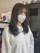 アチーブティルスマートサロン 豊川末広通店(achieve till Smart Salon)&nbsp;ハイレイヤーカット小顔シースルーバング透け感セミロング