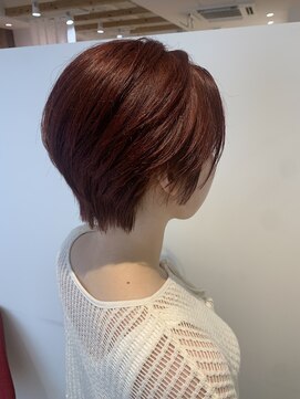 ルルバイアズール 草加店(LULU by azule) ダブルカラー，ブリーチナシ、レッドブラウン【草加】