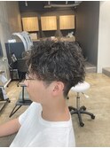 MEN’S HAIR/サーフカール/刈り上げセンターパート/船橋